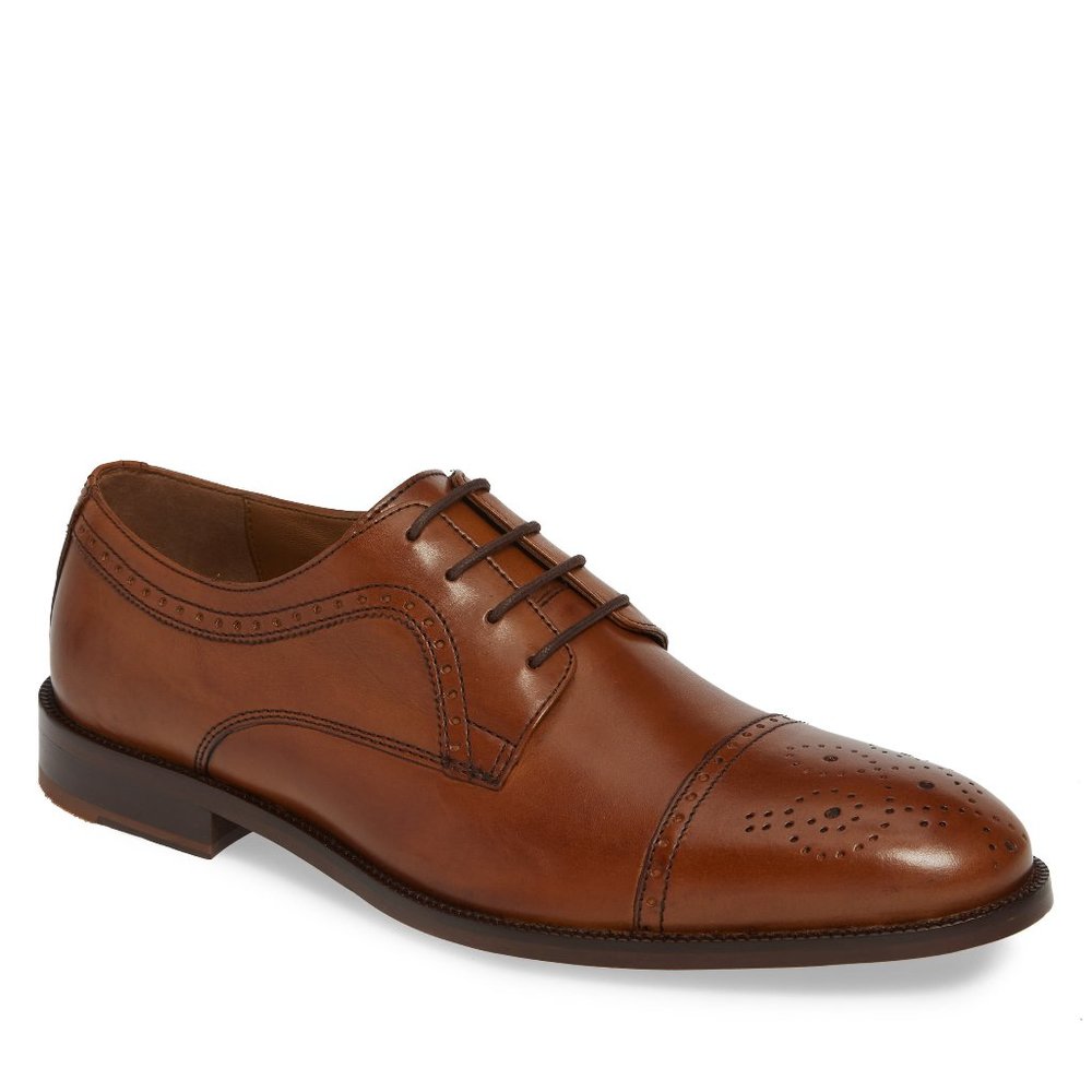 **SALE** Johnston & Murphy Men's Alredge Cap Toe Dress Shoes DISPLAY--1822--2089